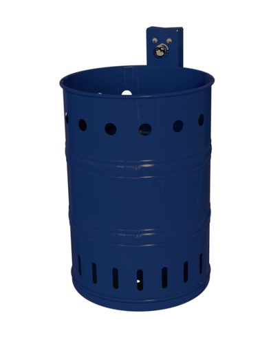 Rund-Abfallbehälter Modell 7003-00, pulverbeschichtet, gelocht, 20 L