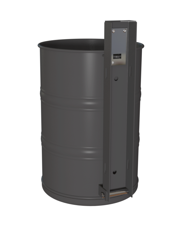 Rund-Abfallbehälter Modell 7004-01, pulverbeschichtet, ungelocht,  35 L