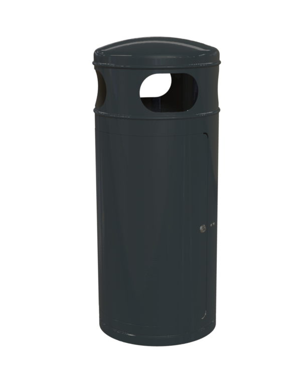 Stand-Abfallbehälter Modell 7094-00, pulverbeschichtet zum Aufdübeln, 60 L