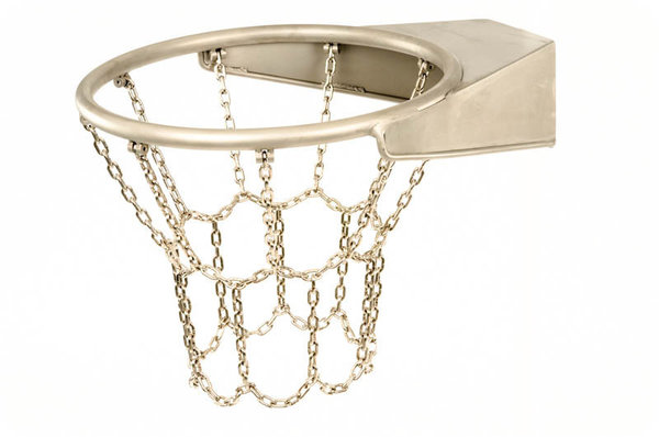 Basketballkorb aus Edelstahl. Inklusive Edelstahlkettennetz.