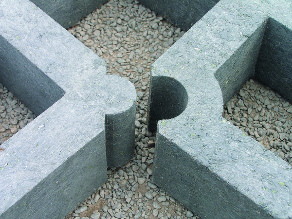 Rasengitterstein mit Verbundsystem Farbe: grau - 8 cm stark