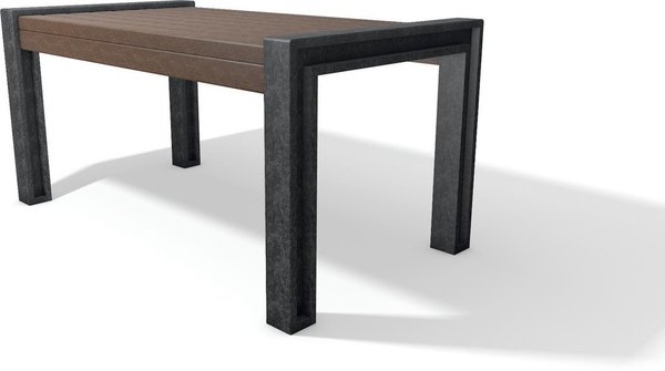 Tisch "Hyde Park 1" - 165 cm breit - in der Farbe schwarz-braun
