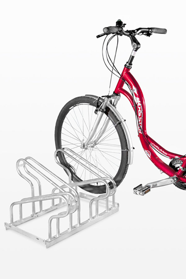 Fahrradständer-Reihenanlage Modell „Nilos“ - komplett verschweißt- feuerverzinkt zweiseitig nutzbar