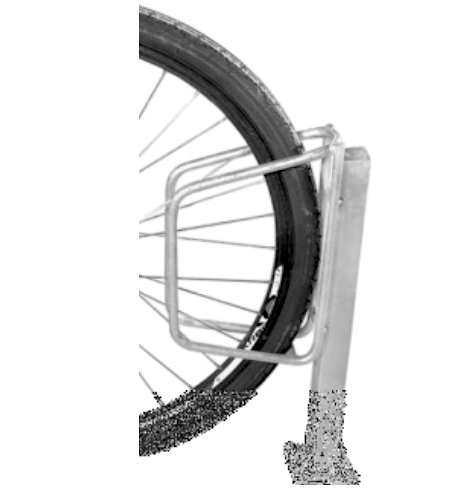 Fahrradständer Modell „Zaza“ für Reifenbreite 48 mm. Zum Aufdübeln