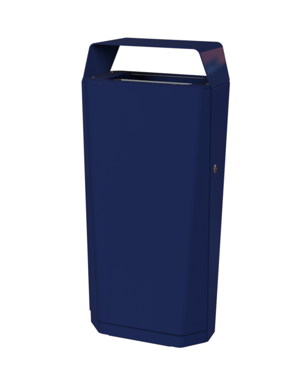 Stand-Abfallbehälter Modell  7059-00, 70 L, mit Haube zum Aufdübeln - Entleerung mit Müllsack
