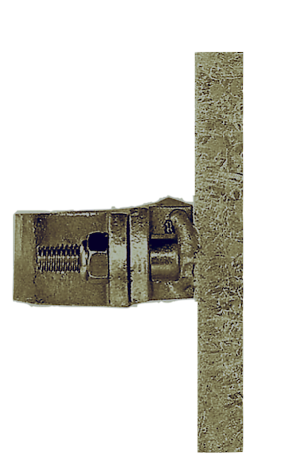 Befestigungsschellen-Set-60-Stahl zur Befestigung an Rundrohrpfosten 60 mm Ø - pulverbeschichtet