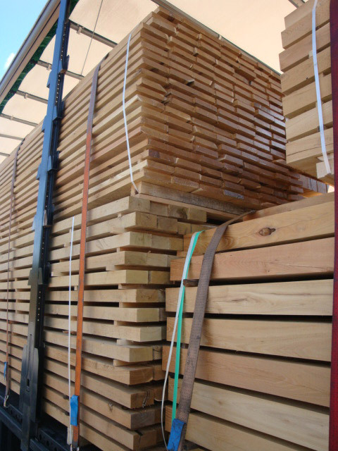 Robinien Schnittholz besäumt - Fixbreite - 4-seitig gehobelt - 42 mm x 80 mm in 3 Längen