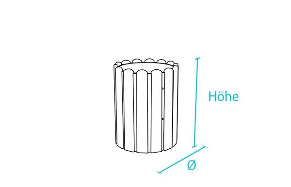 Abfallbehälter Scori aus hanit® Recyclingkunststoff