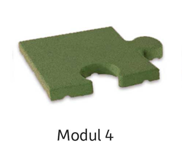 Terrasoft „Puzzle“ 400 x 400 x 45 mm aus sortenreinem Gummigranulat