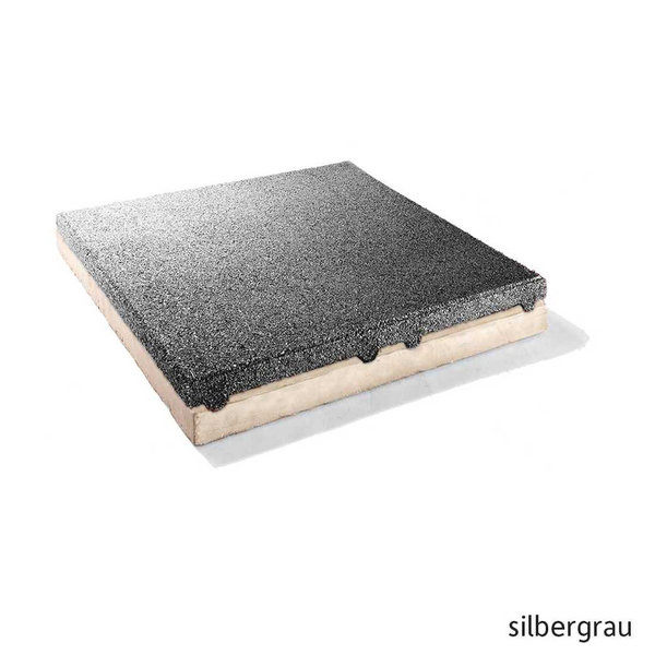 Gummi-Betonplatte II 500 x 500 x 40+45 mm aus SBR-Gummigranulat in 7 Farben verfügbar